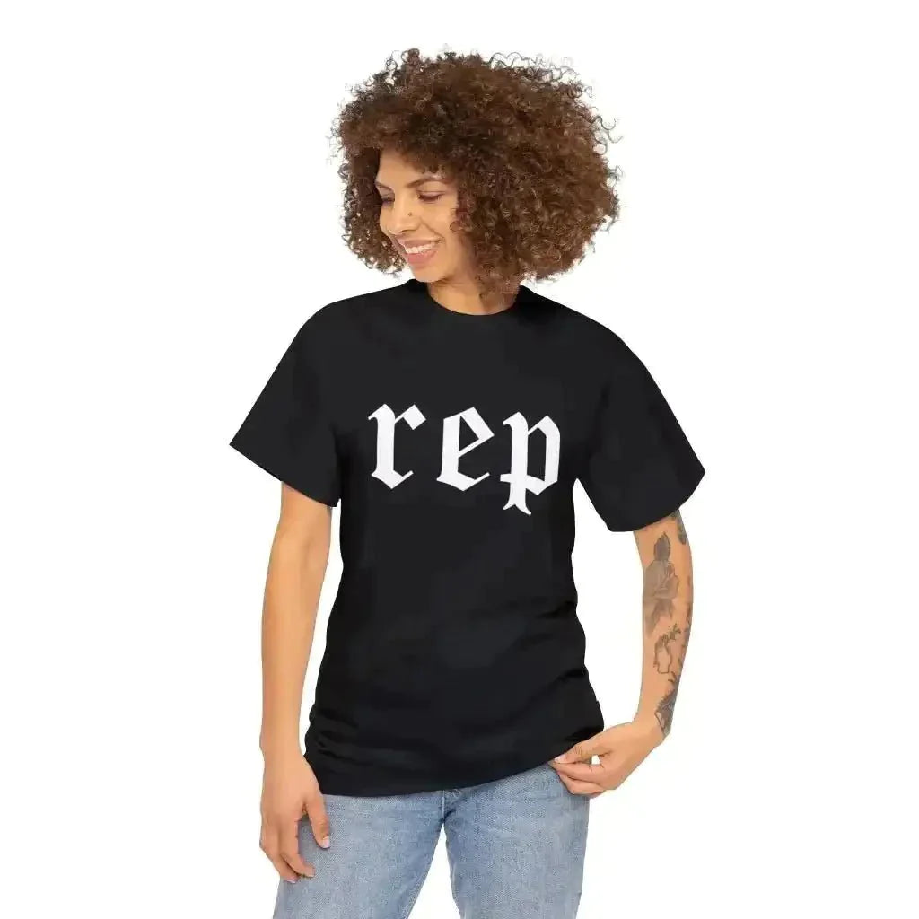 REP Reputation Heavy Cotton Tee for Men and Women - Kennidi Fierce Attire