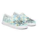 Retro Blue Slip-On Canvas Shoes - Comfort & Style! - Kennidi Fierce Attire