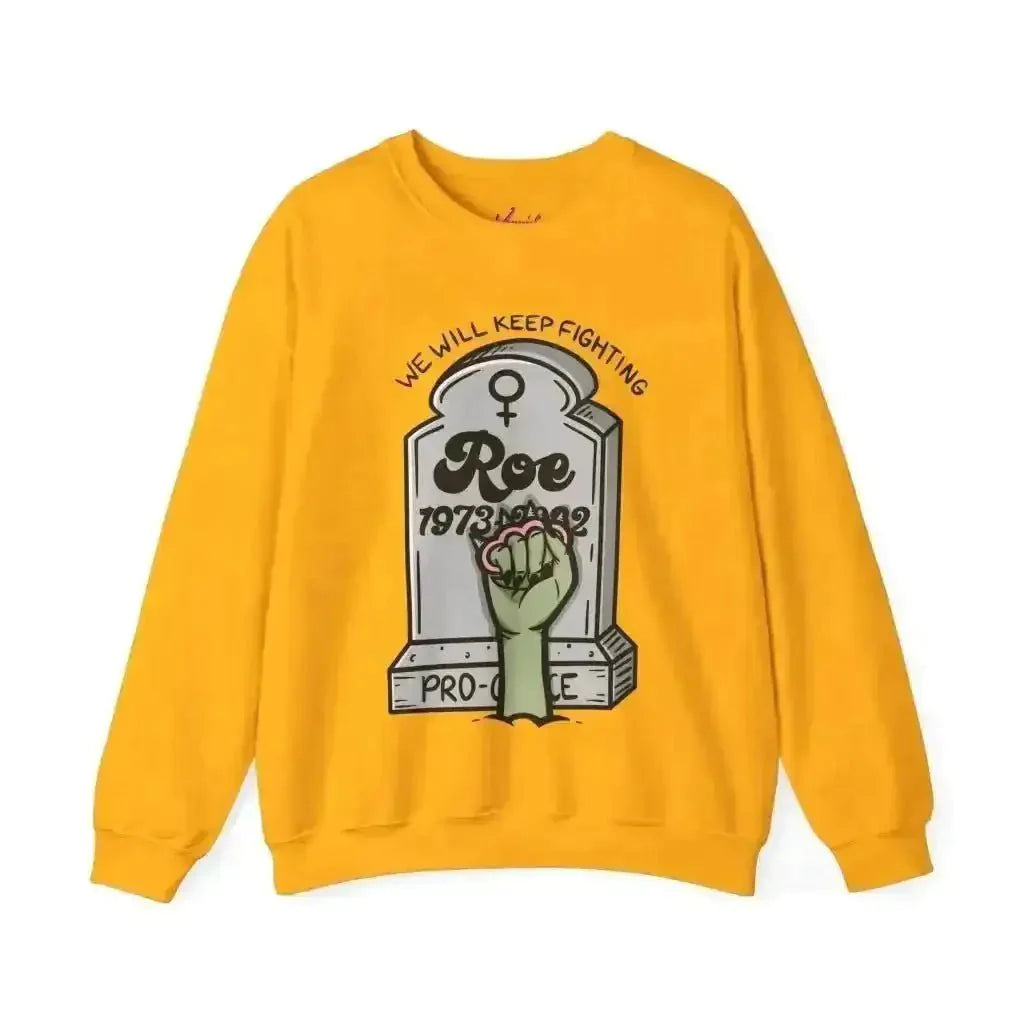 Roe Gravestone Pro Choice Artistic Unisex Heavy Blend™ Crewneck Sweatshirt - Kennidi Fierce Attire