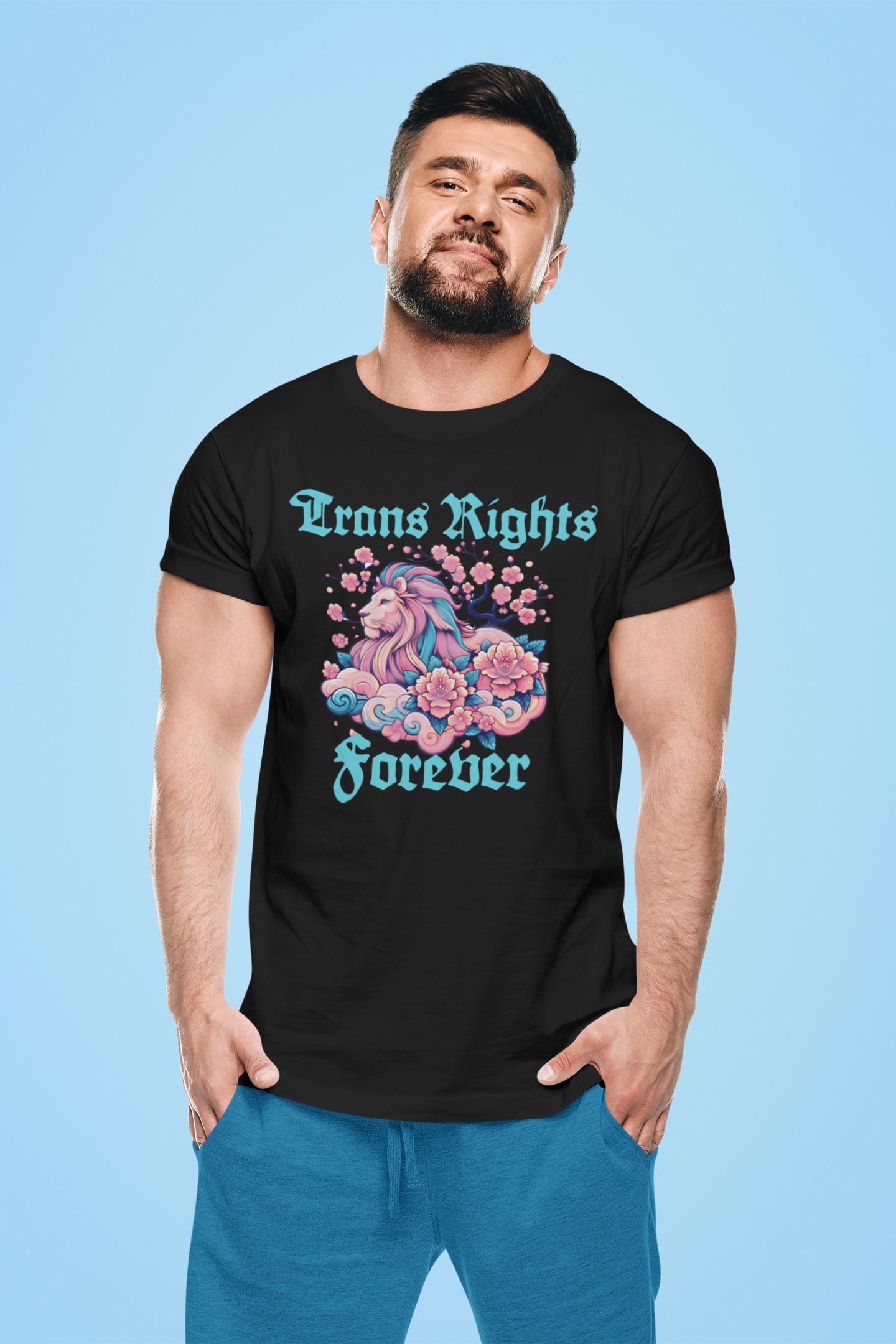 Trans Rights Forever Lion T-shirt