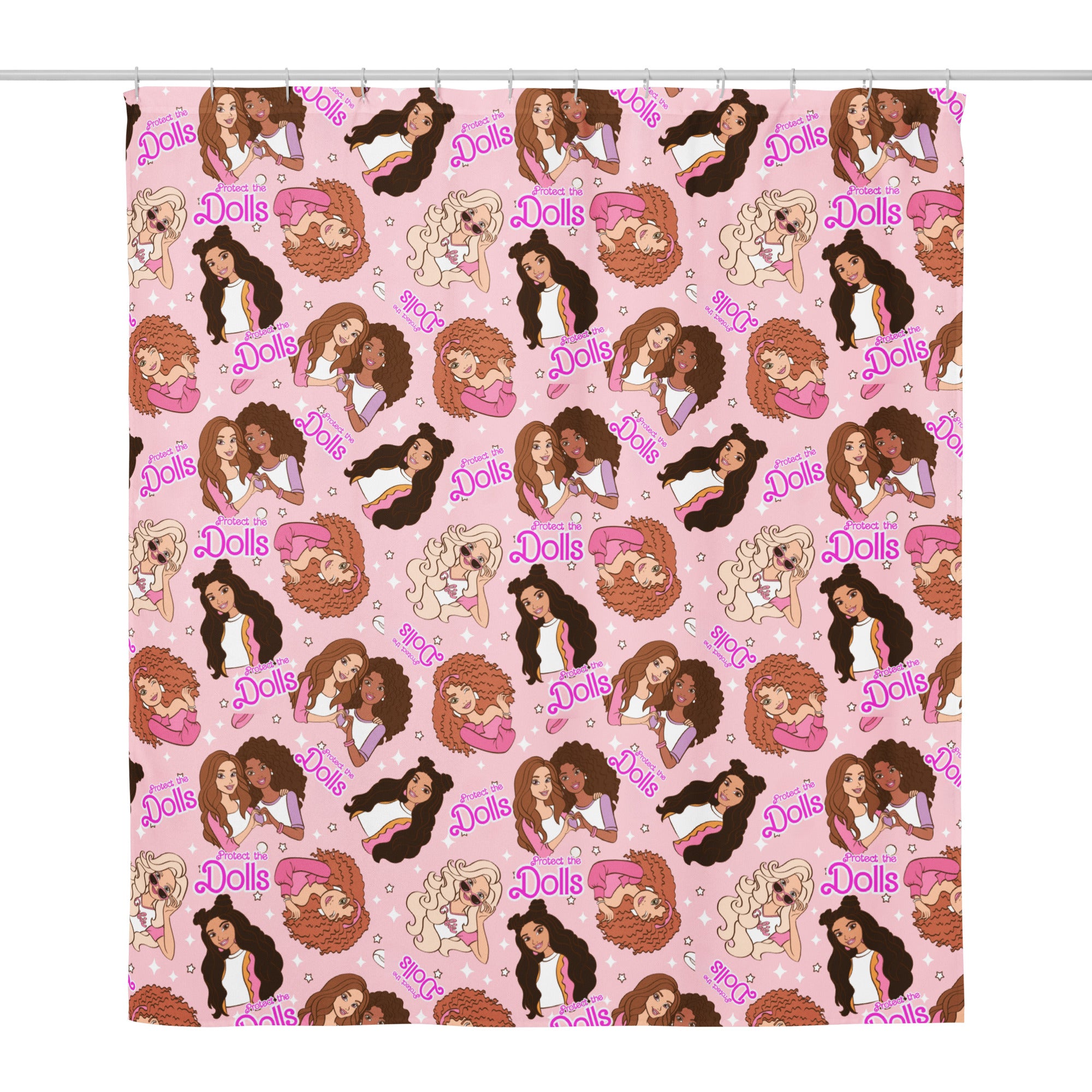 Protect The Dolls Dolls Shower curtain
