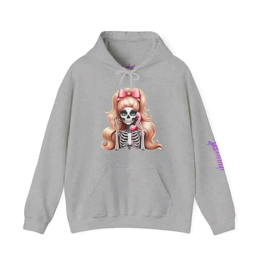 Skeleton Doll Unisex Heavy Blend™ Hooded Sweatshirt - Kennidi Fierce Attire