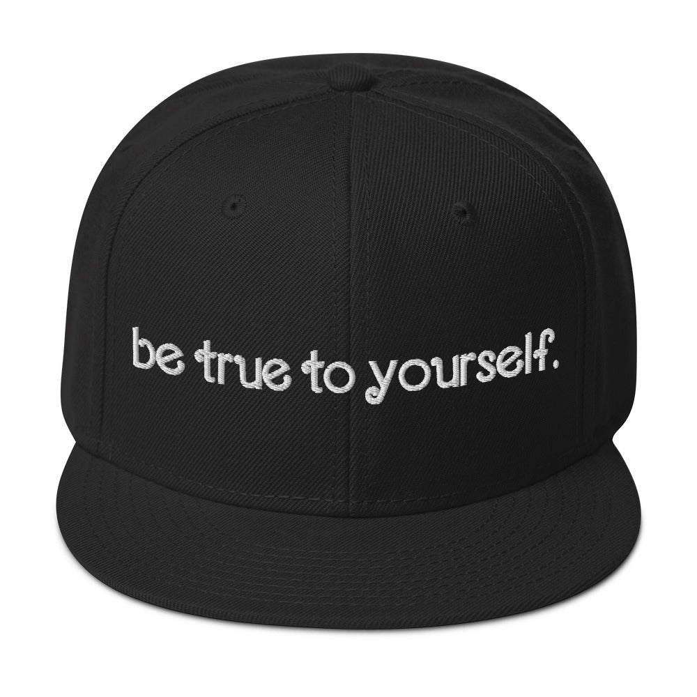 Trans Love 3.0: Be True To Yourself Snapback Hat - Black