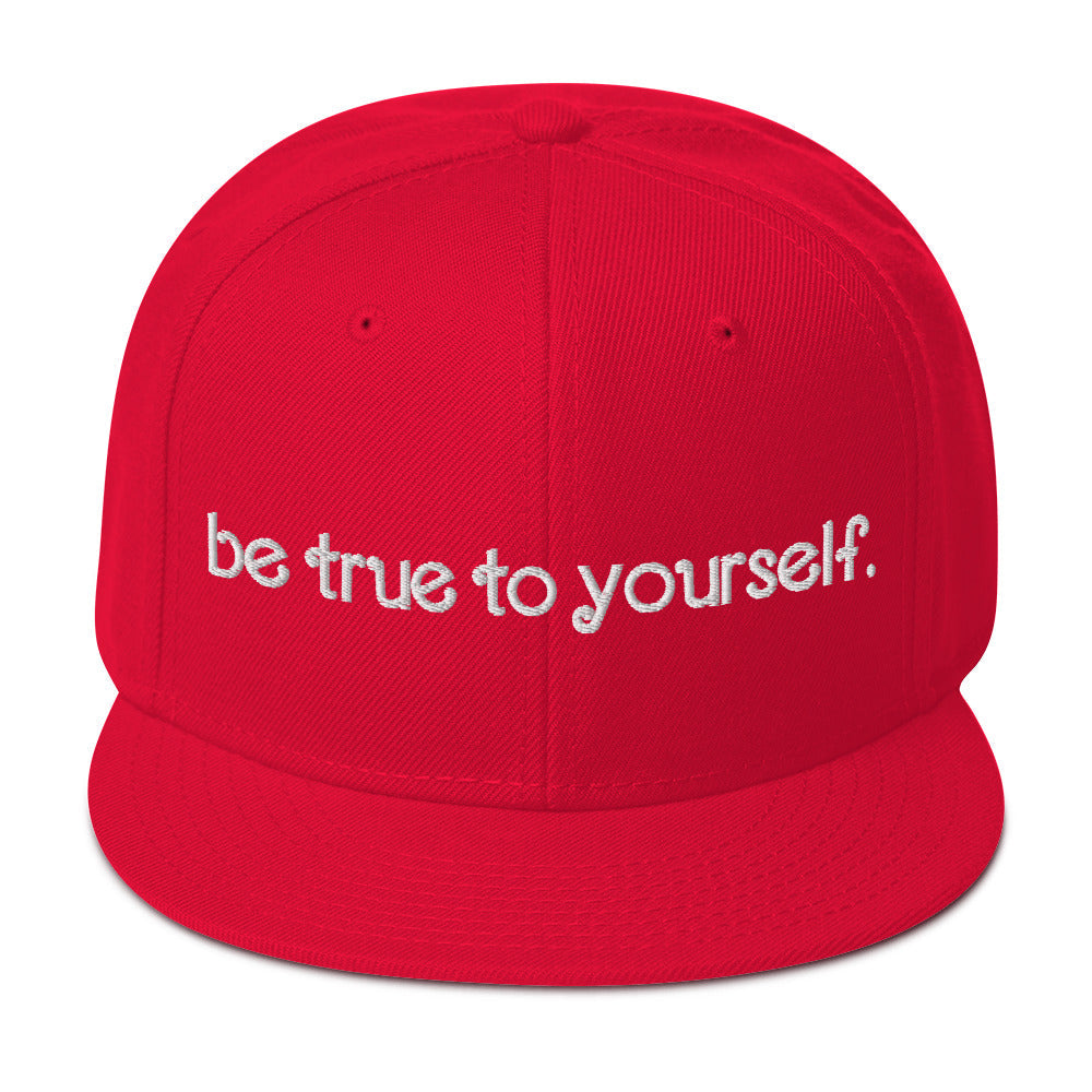 Trans Love 3.0: Be True To Yourself Snapback Hat - Red