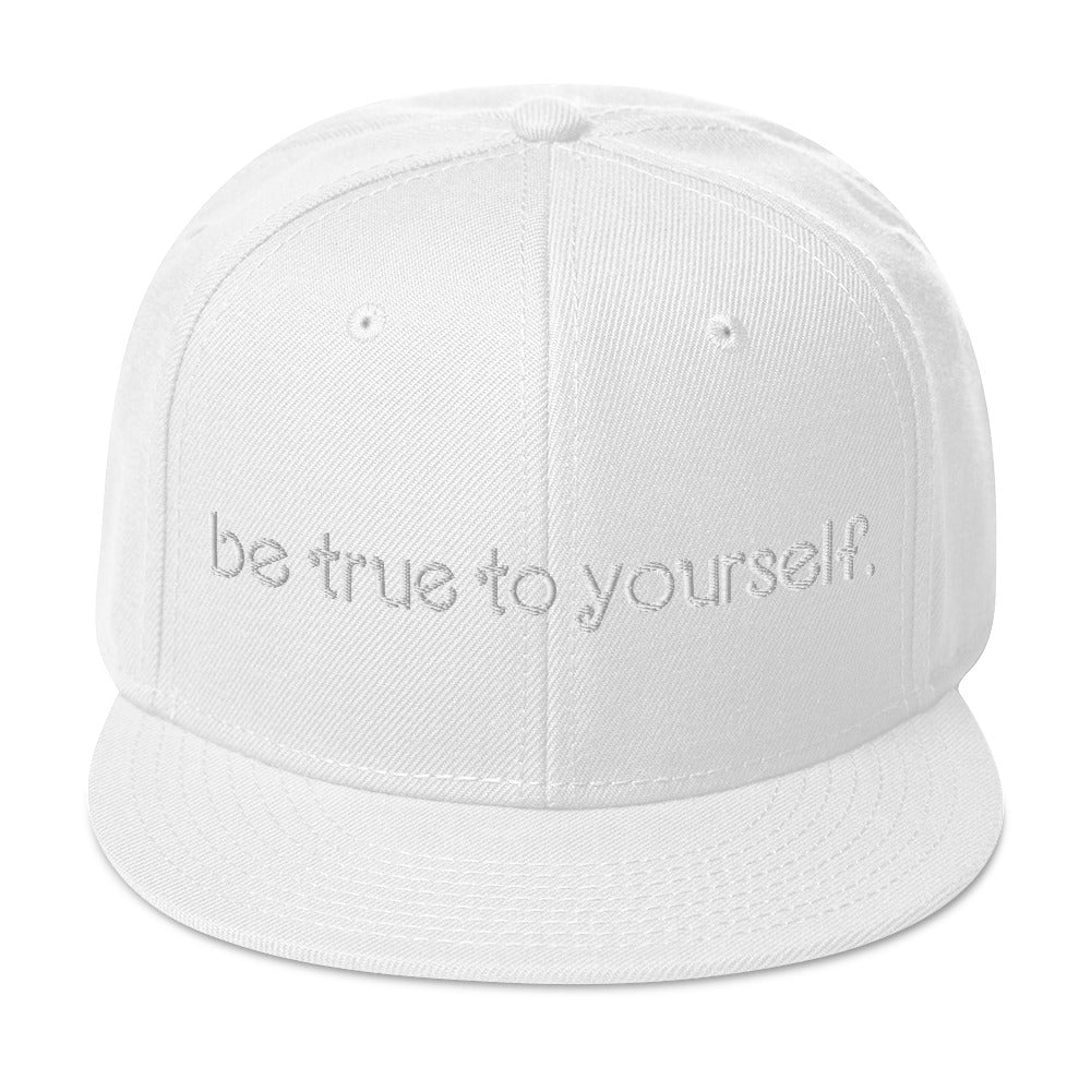 Trans Love 3.0: Be True To Yourself Snapback Hat - White