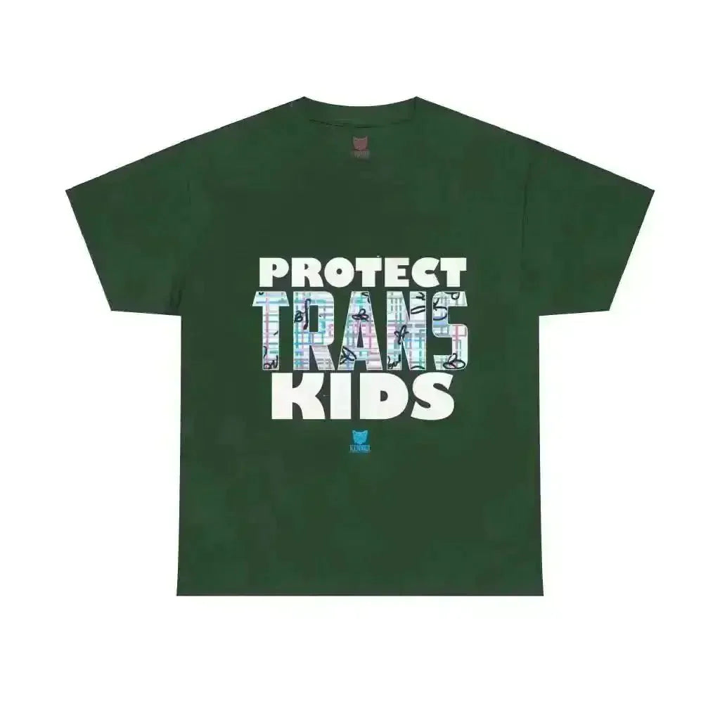 Stand up for Trans Kids in Style - Heavy Cotton Tee to Support Transgender Rights - Kennidi Fierce Attire