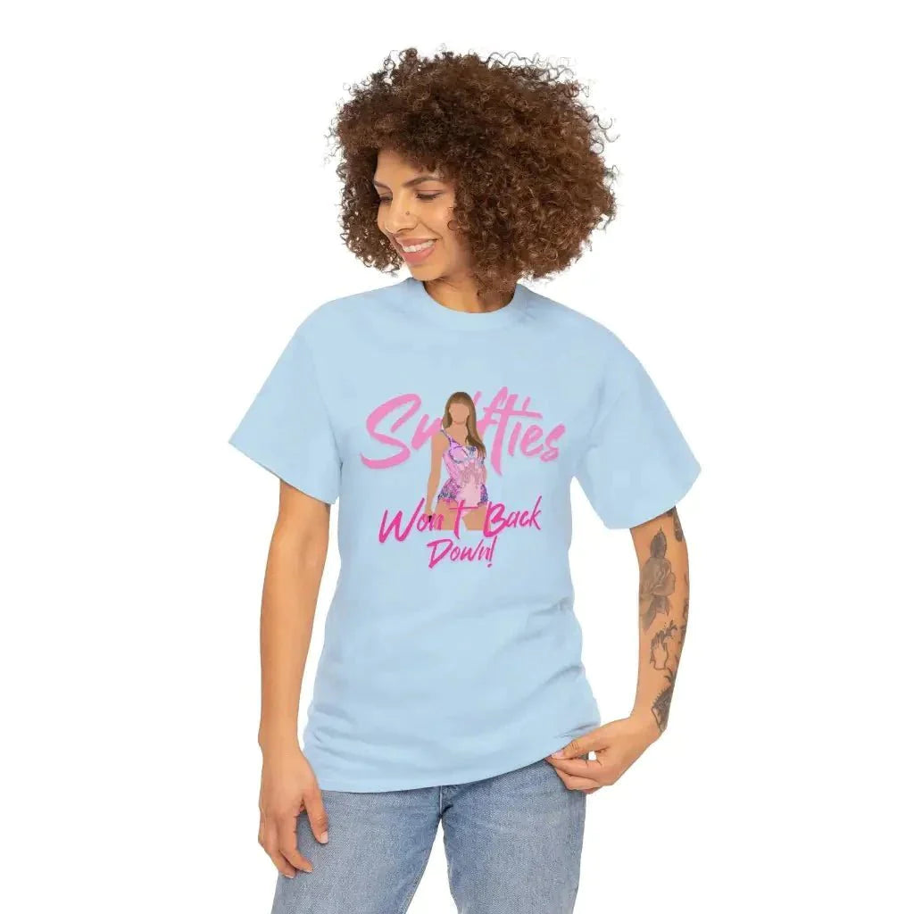 Swifties: Stand Back Stand By Heavy Cotton Tee for Men and Women - Kennidi Fierce Attire