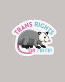 Trans Rights Or I Bite Sticker