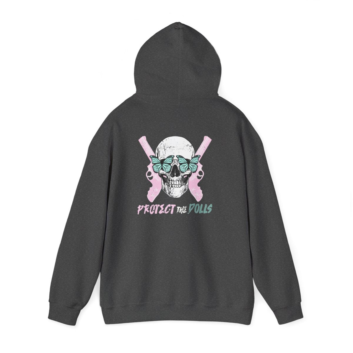 Protect the Dolls Hoodie — Skull & Pistols Trans Rights Graphic Hoodie