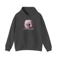 Is He Dead Yet? Divine Portrait Hoodie — Retro Drag Statement Pullover