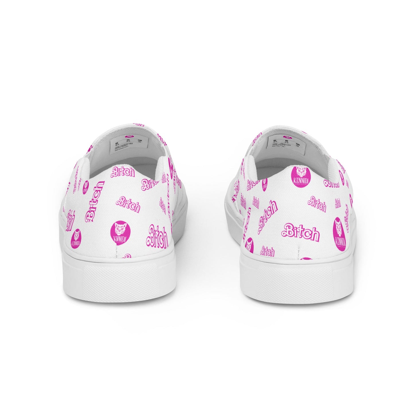 Bitch Barbie Pink Slip-On Canvas Shoes